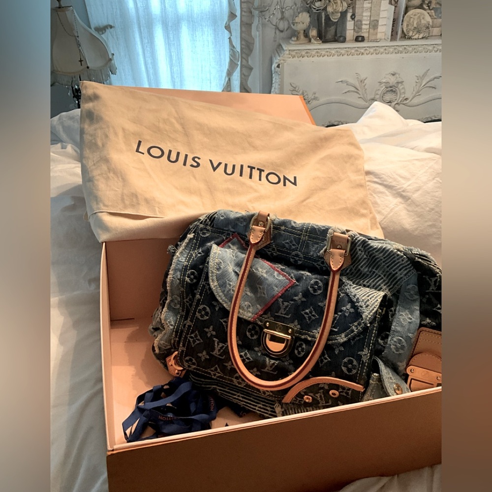 Louis Vuitton Monogram Denim Satchel
